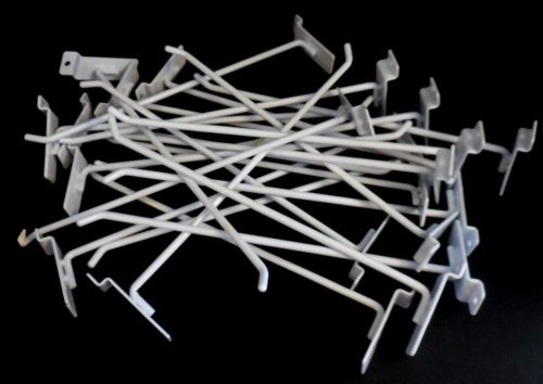 23 Pieces 1&#034;x 12&#034; White Slatwall Hooks