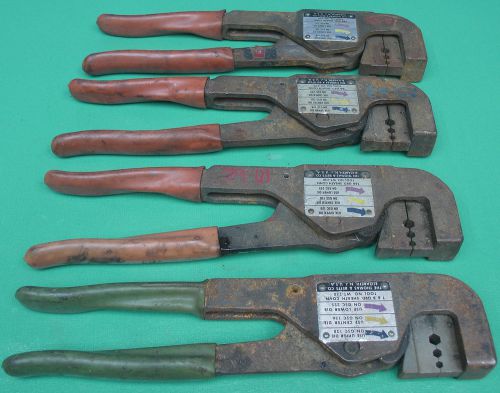 (4) lot of Thomas &amp; Betts T&amp;B Crimp Tool Crimper WT-230 for GSC 128 156 225