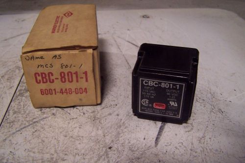 NEW WARNER ELECTRIC CBC-801-1 CLUTCH BRAKE CONTROL 115 VAC 170 VA 8 PIN