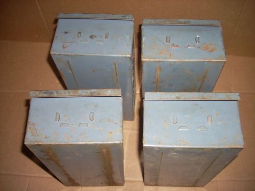 VINTAGE METAL INDUSTRIAL CABINET DRAWERS Steampunk Hardware Junk Drawer Lot Part