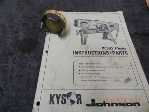 Johnson Model J band saw part# BJ-293  or 5293-00