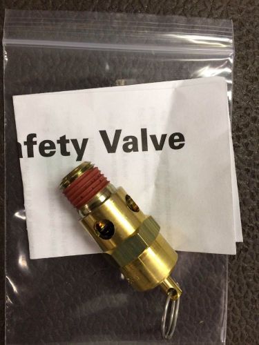 ASME Air Safety Valve, NPT Size (M) 1/4&#034; Set 60 PSI