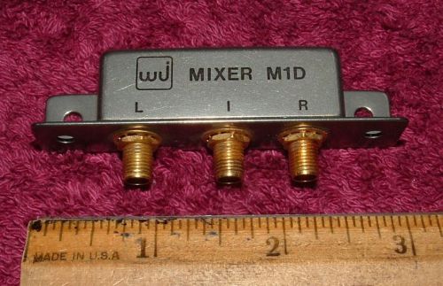 W-J WJ Watkins-Johnson Model M1D RF Microwave Mixer, Type SMA-F Connectors