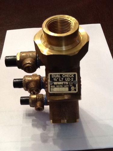 Watts 3/4 inch L7 u2-2 inline dual check valve