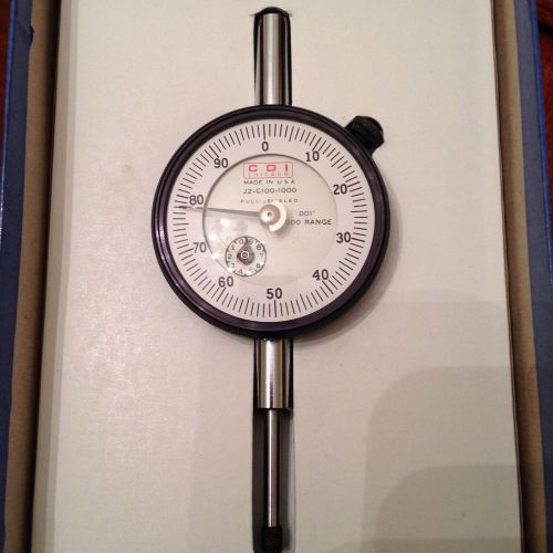 CDI  CHICAGO J 2-C100-1000 Mechanical Dial Gauge Indicator Gage