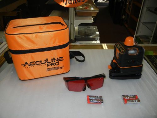 JOHNSON ACCULINE PRO-SELF LEVELING LASER LEVEL MODEL 40-6525