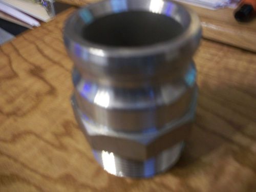 P T 25F SS 2-1/2&#034; Camlock x 2-1/2&#034; NPT Male  FREE SHIPPING