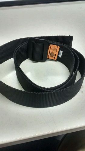 RAINE black BDU BELT ADJUSTABLE SIZE UP TO 44&#034; METAL BUCKLE XXL