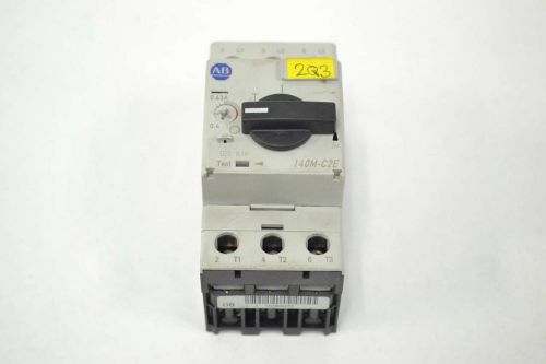 ALLEN BRADLEY 140M-C2E-A63 A MOTOR PROTECTOR BREAKER 0.4-0.63A STARTER B369657