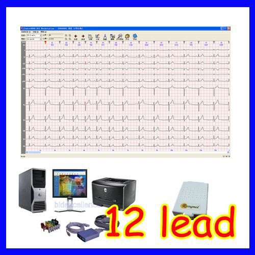 Multi-functional 12-lead resting pc-ecg/ekg system/workstation free software for sale