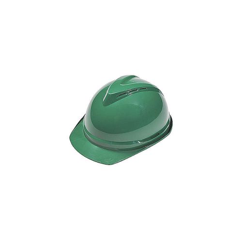 Hard hat, frtbrim, slotted, 6rtcht, green 10034032 for sale