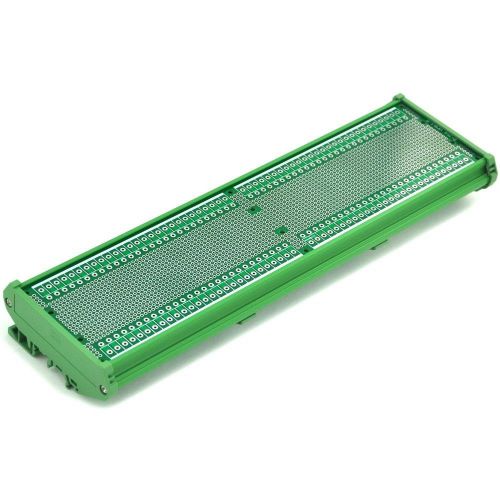 Din rail mounting carrier housing with prototype pcb, 11.65&#034; x 2.83&#034; for sale