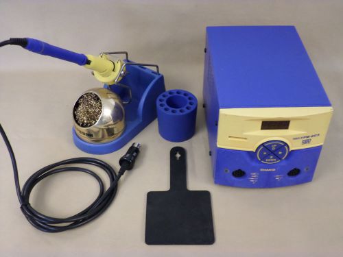 Hakko FM-203 Soldering System with Control Card, FM2027 Iron, Tip, Holder &amp; Pad