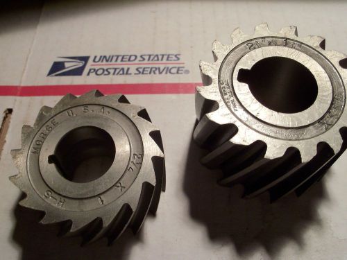 Morse 2-1/4&#034; x 1 HS Cutter &amp; B&amp;S 2-1/2&#034; x 1-1/2&#034; HSS Cutter