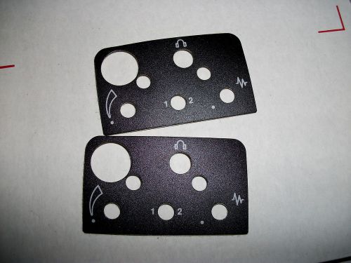 MOTOROLA HT440 HT90 CHANNEL NAMEPLATES 2 FREQ   ( 2 PCS ) NEW         ( 030915 )