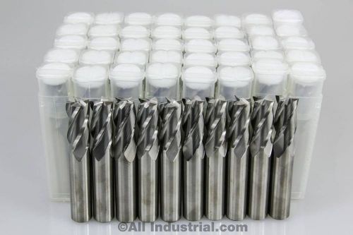 100 pcs yg1 4 flute solid carbide 1/4 diameter end mill x 3/4 loc x 2-1/2 bit for sale