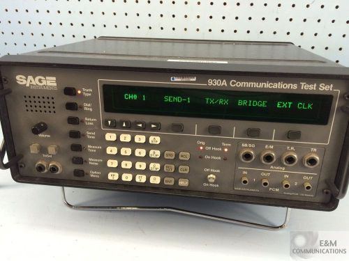 930A SAGE INSTRUMENTS COMMUNICATION TEST SET