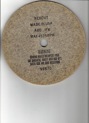 Nine - rex-cut 8 x 3/16 x 3/4 ifx - abrasive wheel - a80 grit - nos for sale