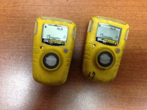 2 - BW TECHNOLOGIES GA24XT-H GAS ALERT CLIP EXTREME H2S DETECTOR MONITOR 19MONTH