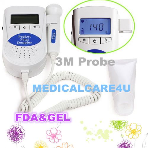 USA Ulrasound Fetal doppler,Prenatal heart Baby sound Monitor,3M Sonoline B+GeL