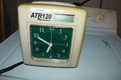 Atr120 acroprint analog/ digital time clock for sale