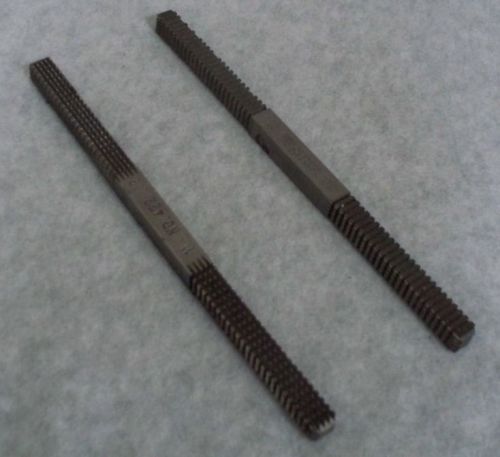 2 Machinist Thread Files Jaw MFG CO NU-THREAD 9 thru 32 and CAL-VAN 10 thru 24