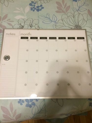 Dry Erase Calender Board