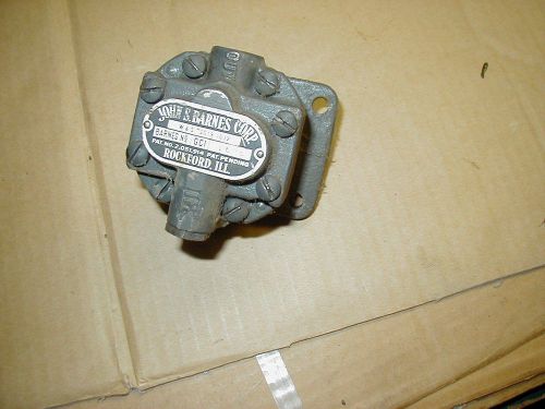 John S. Barnes GCI hydraulic pump