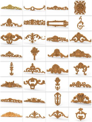 31 pcs decor CNC 3d Relief Model STL for Router Engraver Mill Woodworking 