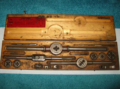 VINTAGE CRAFTSMAN  TAP AND DIE SET No 5499 1920&#039;S ERA ORIGINAL BOX ANTIQUE