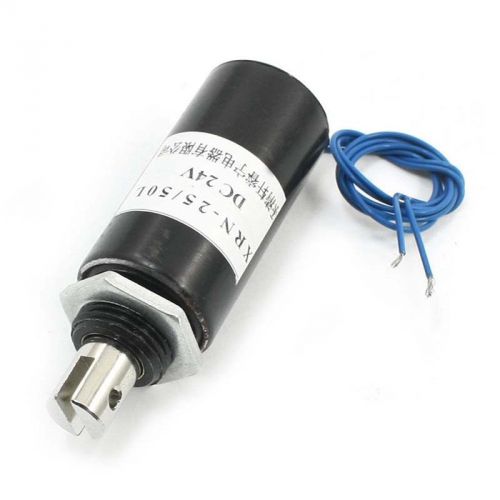 XRN-25 DC 24V 14mm 200g Linear Motion Pull Type Tubular Solenoid Electromagnet