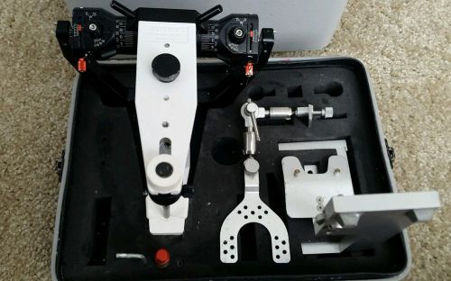 Girrbach Artex Articulator, facebow, nasion, relator, Mounting Jig, plates, case