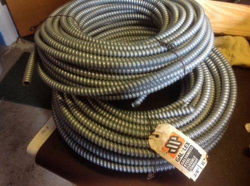 (2) GALFLEX GALVANIZED STEEL Metal Flexible 100-ft Conduit 3/8&#034; New 2 ROLLS  $50