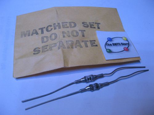 Qty 2 Sylvania 1N39B Germanium Diode Mached Set MILSPEC - NOS Vintage