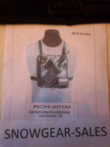 Hands Free, MESH,  Radio Chest Harness W/ Battery pocket  201-M