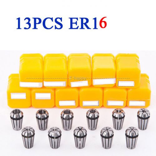 11pcs ER16 Spring Collet Set For CNC Workholding Engraving &amp; milling Lathe Tool