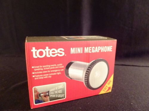 Totes Handheld Mini Megaphone Bullhorn Microphone Amplifier Loud Speaker NIB