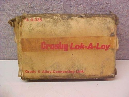 NOS Crosby A-336-3/8 Lok-A-Loy Grade 6 Connecting Link 3/8