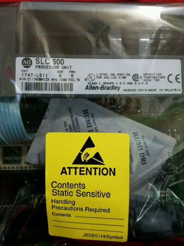 Allen Bradley SLC 500 PROCCESSOR UNIT SER B FRN 6 1747-L511 NEW