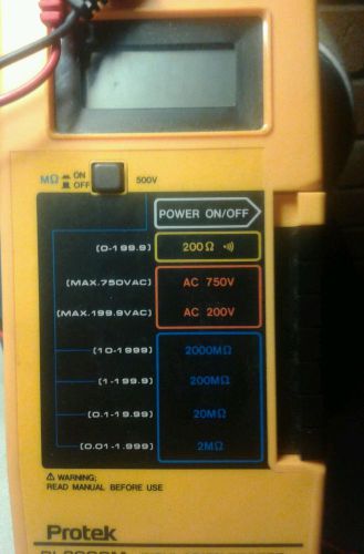 Protek DI-2000M insulation tester