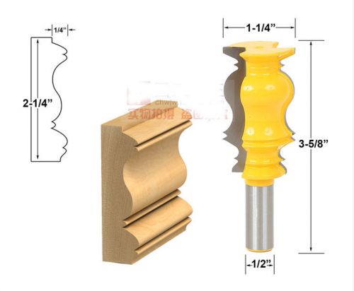 1pcs armrest tennon handrail wood working tools line cutters endmill 1/2&#034;x1-1/4&#034;