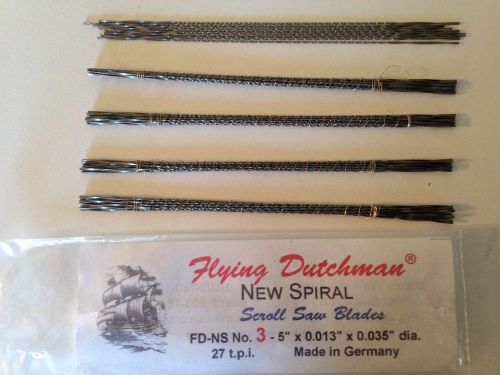 Flying Dutchman Scroll Saw blades. New Spiral No 3