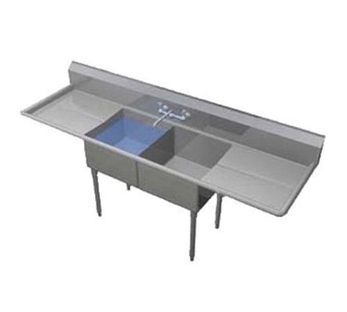 Duke 272S-218 Supreme Sink two compartment 84&#034;W x 32.75&#034;D x 43&#034;H 18&#034;...