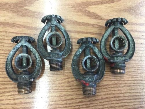 4 antique grinnell duraspeed brass sprinkler heads 165 212 185 -b49 for sale