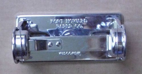 FORT HOWARD PAPER COMPANY TOILET PAPER CHROME DISPENSER WALL MOUNT LOOKS NEW?