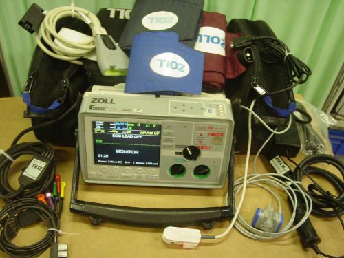 Zoll E Series Biphasic 12 Lead ECG SpO2 Pacing aed NIBP ETCO2 capnostat bluetoot