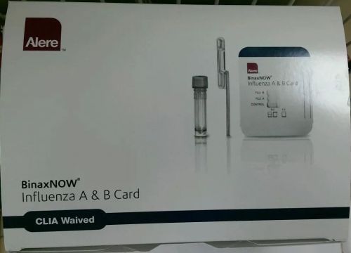 Alere Binax Now Influenza Flu A &amp; B Test Kit (22 tests) Unopened