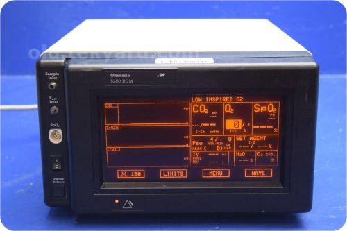 DATEX OHMEDA 5250 RGM 6051-0000-027 ANESTHESIA GAS MONITOR @ (132722)