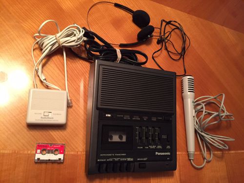 PANASONIC RR-930 Microcassette Desktop Transcriber Dictation with EXTRA ITEMS