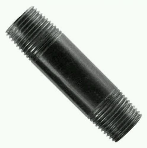 1 -1/2&#034;  Black Pipe 6&#034; long Nipple